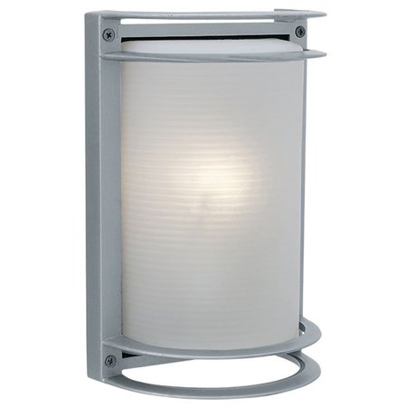 ACCESS LIGHTING Nevis, Outdoor LED Wall Mount, Satin Finish, Ribbed Frosted Glass 20011LEDDMG-SAT/RFR